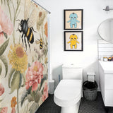 Buzzing Bumble Bee Shower Curtain