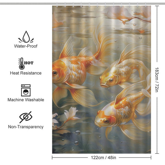 Captivating goldfish shower curtain Dream 