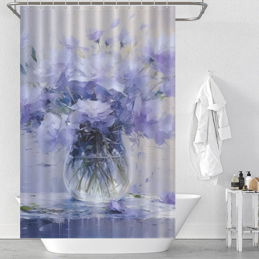 CelestialBlue Periwinkle Shower Curtain