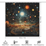 Celestial Wonders Planet Shower Curtain