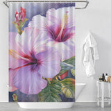 Charming Blooming Hibiscus Shower Curtain