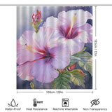 Charming Blooming Hibiscus Shower Curtain