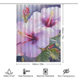 Charming Blooming Hibiscus Shower Curtain