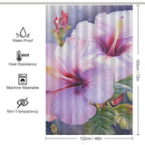 Charming Blooming Hibiscus Shower Curtain