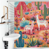 Charming Llama Shower Curtain