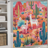 Charming Llama Shower Curtain