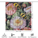 Cheerful Bumble Bee Shower Curtain