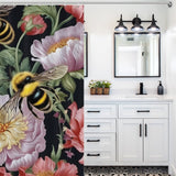 Cheerful Bumble Bee Shower Curtain