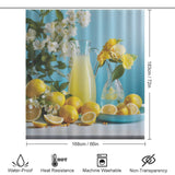 Cheery Lemonade Summer Shower  Curtain