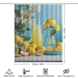 Cheery Lemonade Summer Shower  Curtain