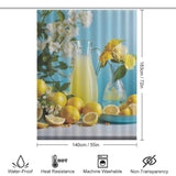 Cheery Lemonade Summer Shower  Curtain