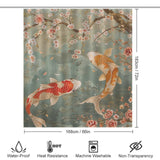 Cherry Blossoms Oriental Shower Curtain
