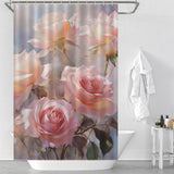 Chic Florals Pink Rose Shower Curtain