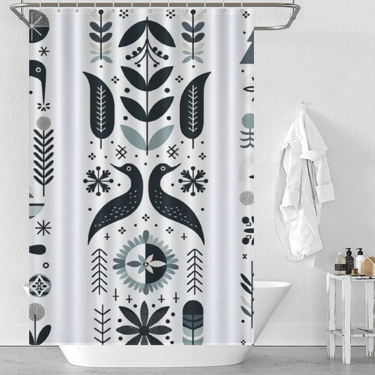 Chic Simple Scandinavian Shower Curtain