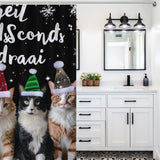 Christmas Cat Shower Curtain