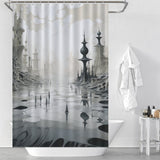 Classic Contrast Black and White Shower Curtain