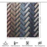 Classic Herringbone Shower Curtain