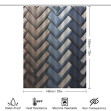 Classic Herringbone Shower Curtain