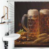 Clinking Mugs Beer Shower Curtain