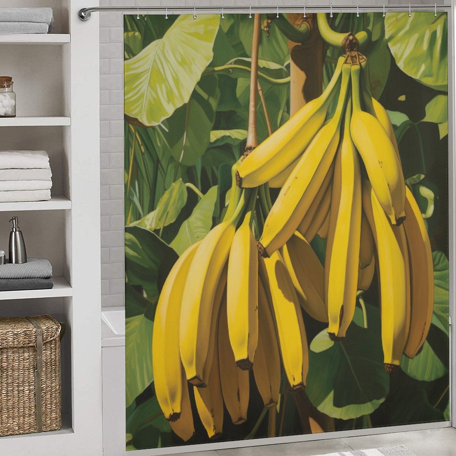 Cluster Banana Shower Curtain