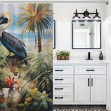 Coastal Pelican Beach Shower Curtain 