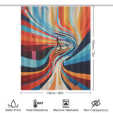 Colorful Abstract Shower Curtain