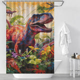 Colorful Dinosaurs Shower Curtain Design