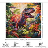 Colorful Dinosaurs Shower Curtain Design