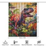 Colorful Dinosaurs Shower Curtain Design