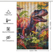 Colorful Dinosaurs Shower Curtain Design