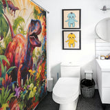 Colorful Dinosaurs Shower Curtain Design