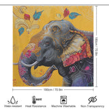 Colorful India Style Elephant Shower Curtain