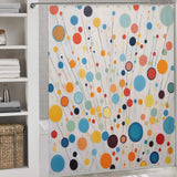 Colorful Polka Dot Shower Curtain
