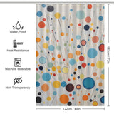 Colorful Polka Dot Shower Curtain