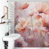 Colorful and Whimsical Watercolor Floral Shower Curtain