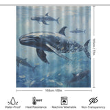 Contemplative Whale Shower Curtain