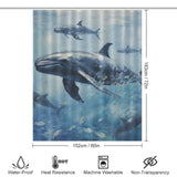 Contemplative Whale Shower Curtain