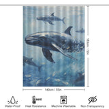 Contemplative Whale Shower Curtain