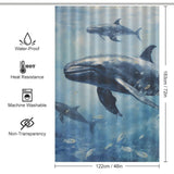 Contemplative Whale Shower Curtain