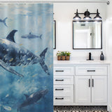 Contemplative Whale Shower Curtain