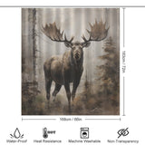 Contemporary Moose Shower Curtain