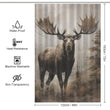 Contemporary Moose Shower Curtain