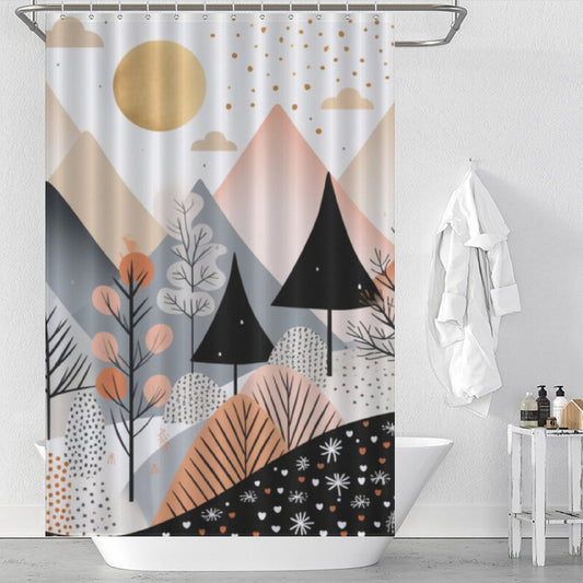 Contemporary Scandinavian Shower Curtain