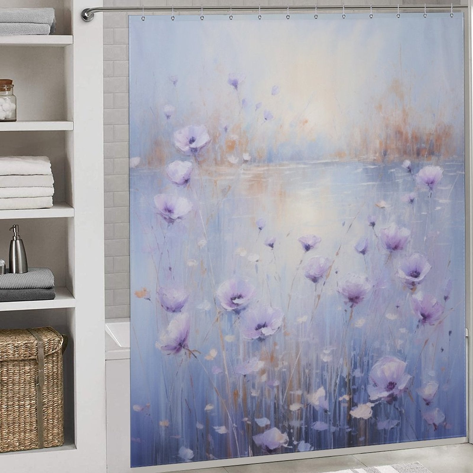 CoolLavender Periwinkle Shower Curtain