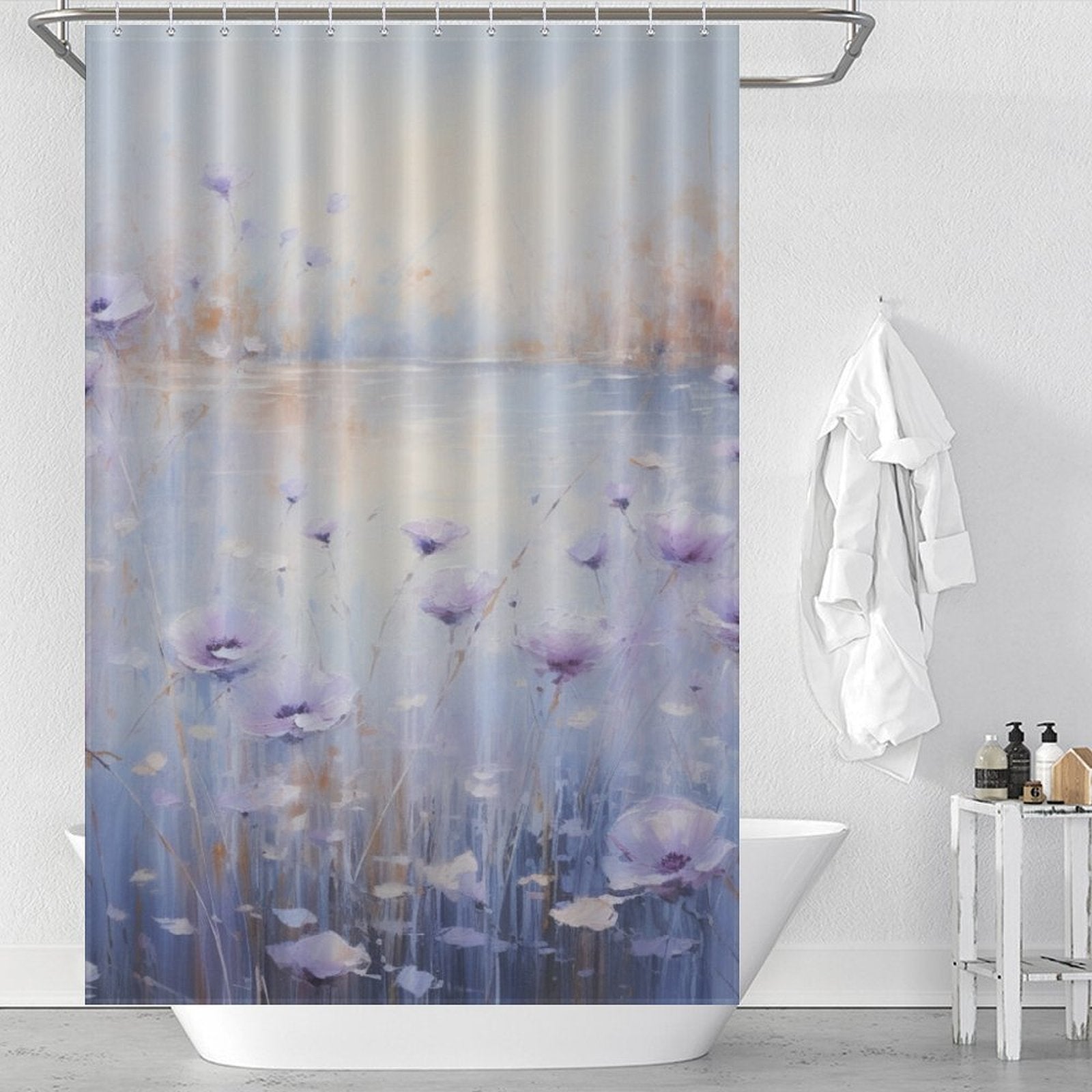 CoolLavender Periwinkle Shower Curtain