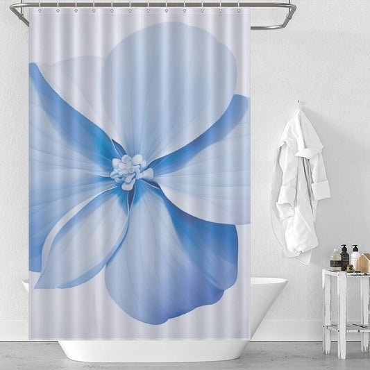 Cool Breeze Periwinkle Shower Curtain