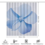 Cool Breeze Periwinkle Shower Curtain