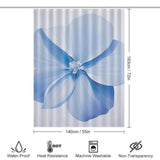 Cool Breeze Periwinkle Shower Curtain