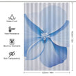 Cool Breeze Periwinkle Shower Curtain