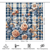 Country Chic Gingham Shower Curtain